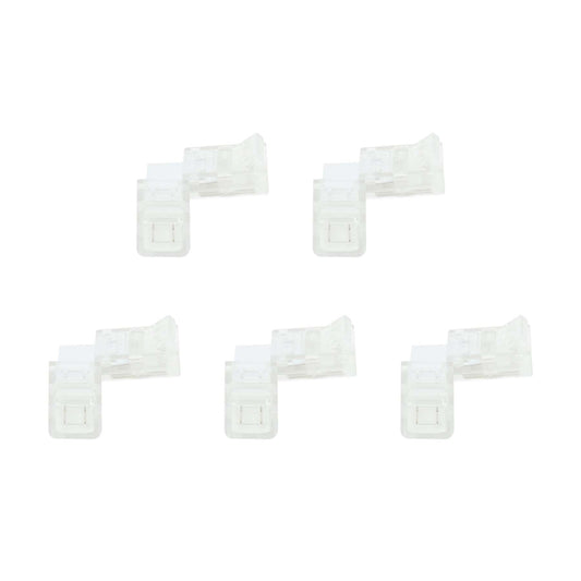  2 Pin Solderless L Shape Connector For Single Colour LED Strip Lights