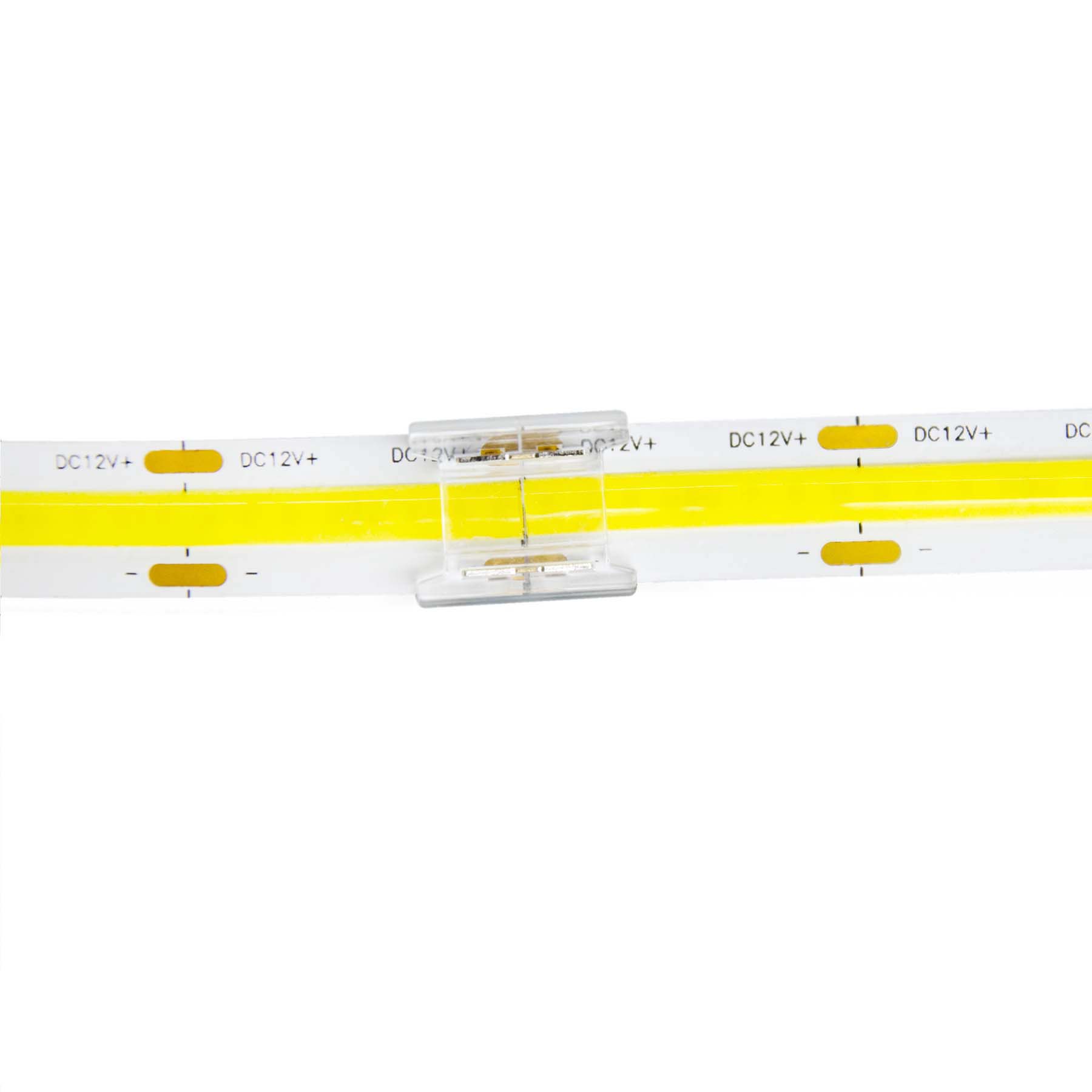  2 Pin Solderless Straight Connector For Single Colour LED COB Strip Lights