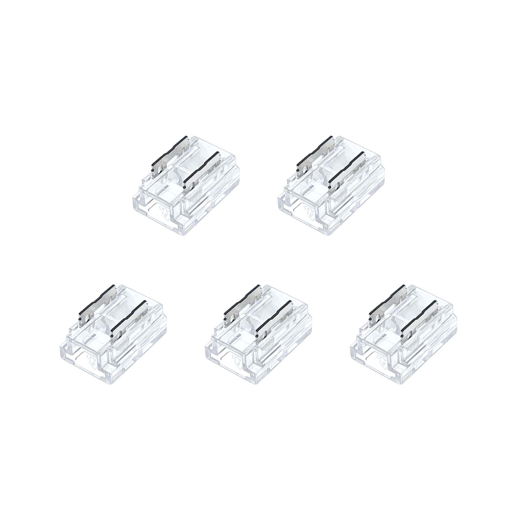  2 Pin Solderless Straight Connector For Single Colour LED COB Strip Lights