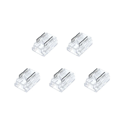  2 Pin Solderless Straight Connector For Single Colour LED COB Strip Lights