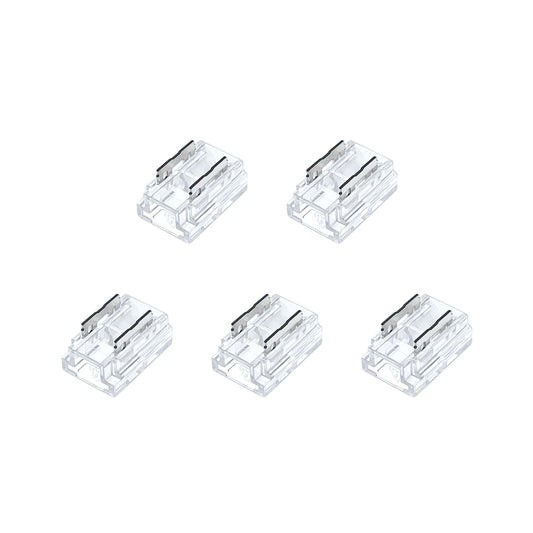  2 Pin Solderless Straight Connector For Single Colour LED COB Strip Lights