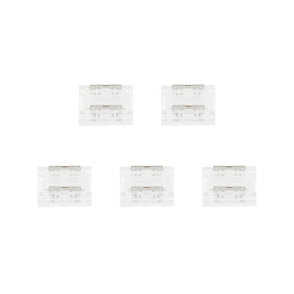  2 Pin Solderless Strip To Wire Straight Connector For Single Colour LED COB Strip Lights