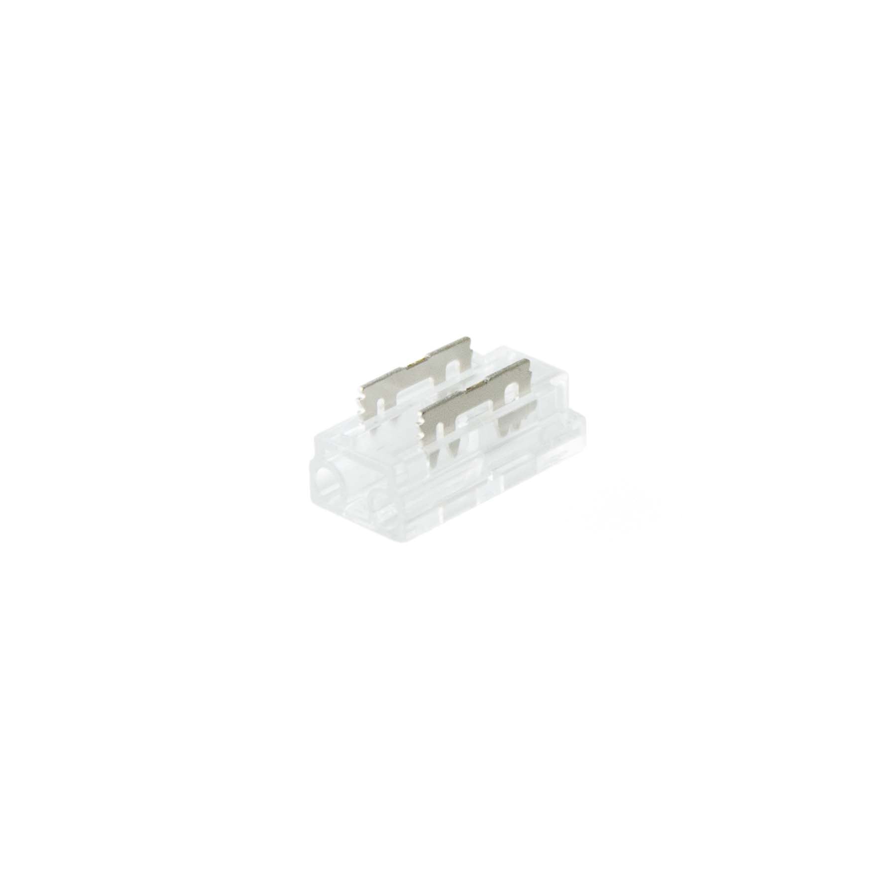  2 Pin Solderless Strip To Wire Straight Connector For Single Colour LED COB Strip Lights