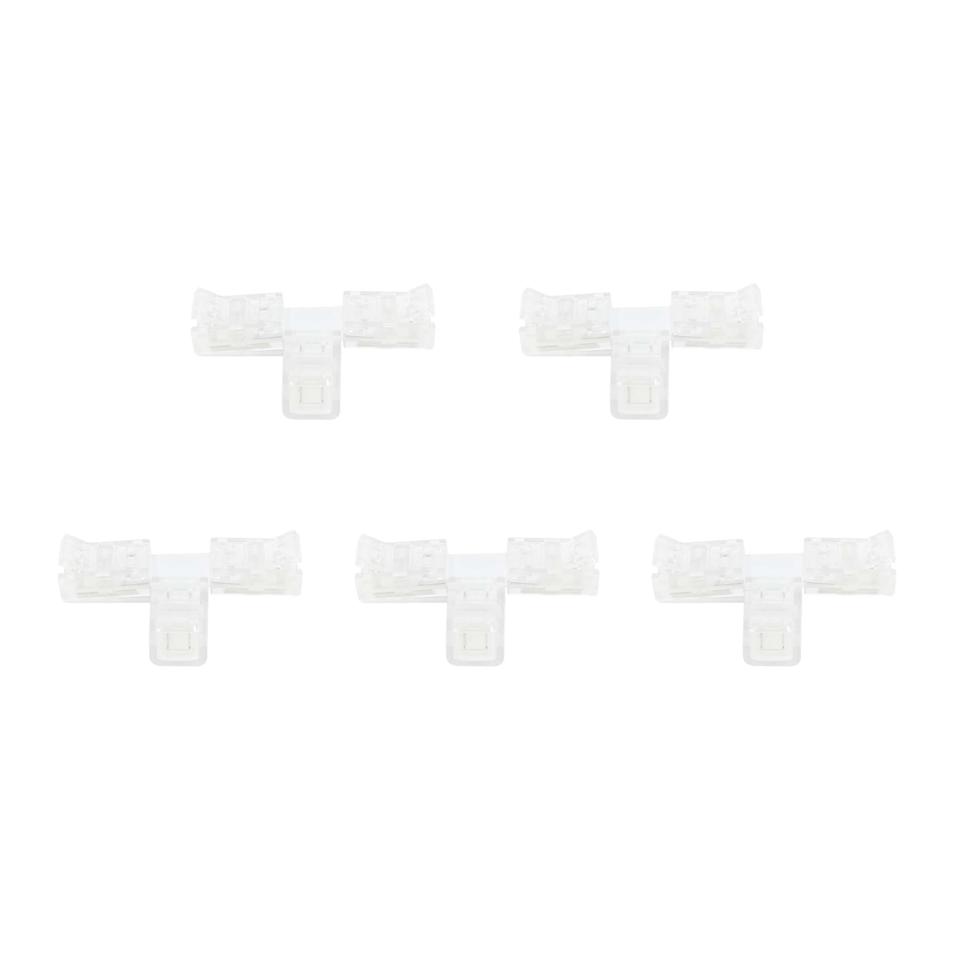  2 Pin Solderless T Shape Connector For Single Colour LED Strip Lights