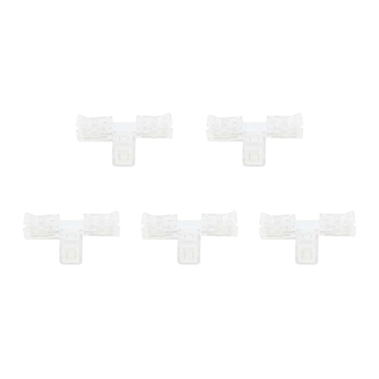  2 Pin Solderless T Shape Connector For Single Colour LED Strip Lights