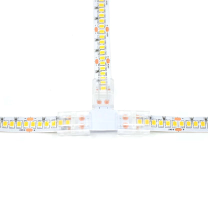  2 Pin Solderless T Shape Connector For Single Colour LED Strip Lights
