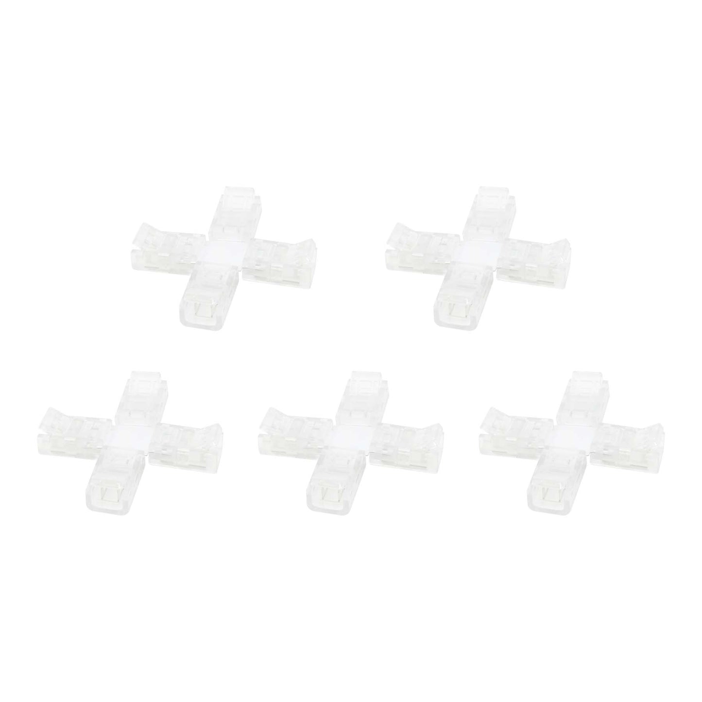  2 Pin Solderless X Shape Connector For Single Colour LED Strip Lights