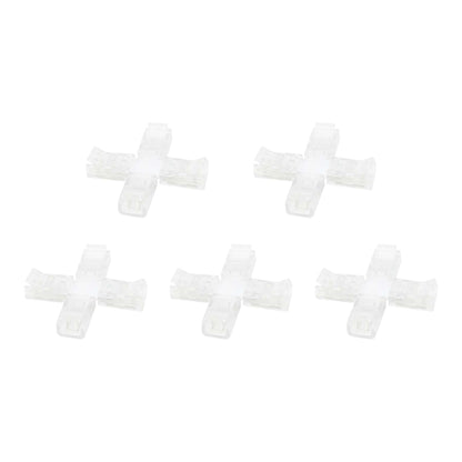  2 Pin Solderless X Shape Connector For Single Colour LED Strip Lights