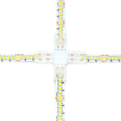  2 Pin Solderless X Shape Connector For Single Colour LED Strip Lights