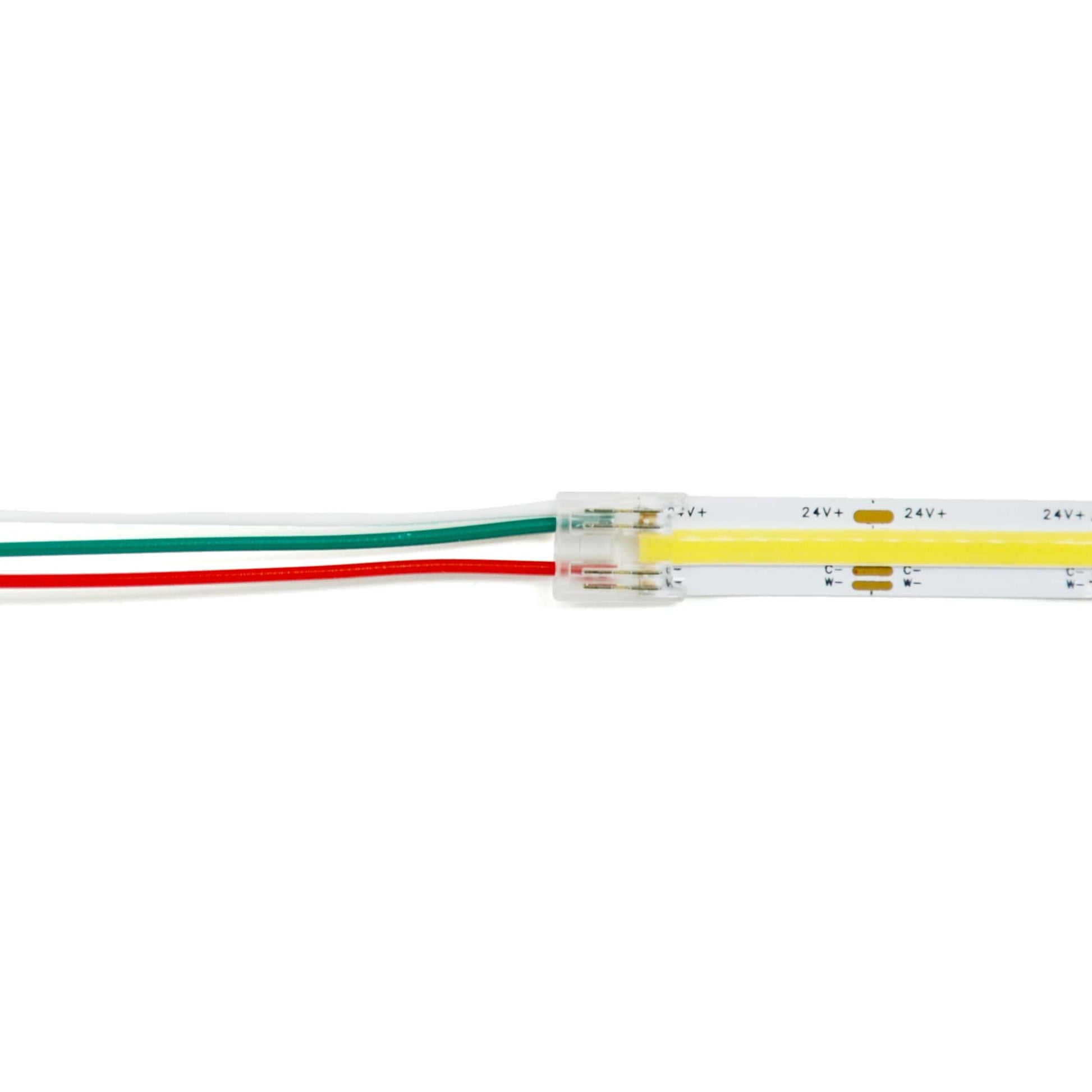  3 Pin Solderless Strip To Wire Connector For CCT/Pixel LED COB Strip Lights