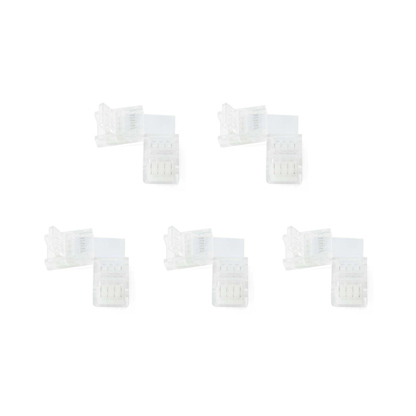  4 Pin Solderless L Shape Connector For RGB LED Strip Lights