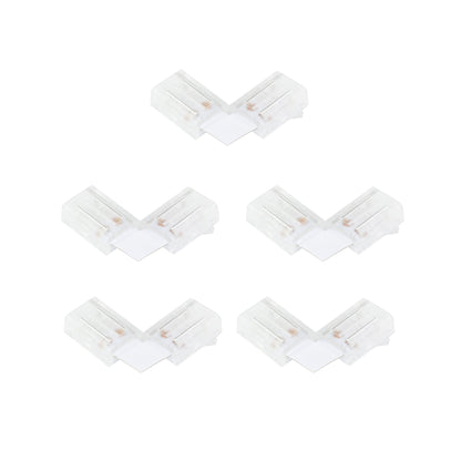  2 Pin Solderless L Shape Connector For Single Colour LED COB Strip Lights