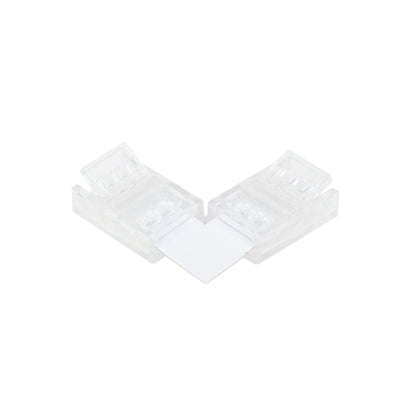  2 Pin Solderless L Shape Connector For Single Colour LED COB Strip Lights
