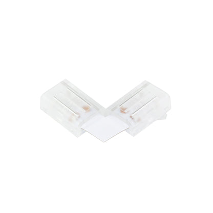  2 Pin Solderless L Shape Connector For Single Colour LED COB Strip Lights
