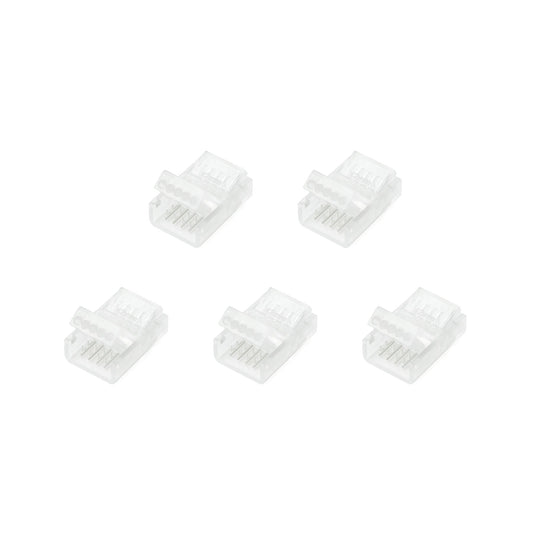  5 Pin Solderless Straight Connector For RGBW/RGBWW LED Strip Lights