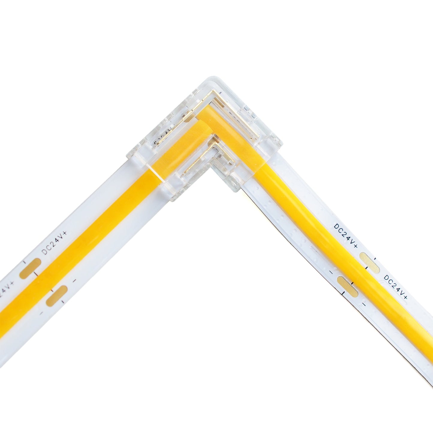  Quick Fit Solderless L Shape Corner Connector For DC LED Strip Lights