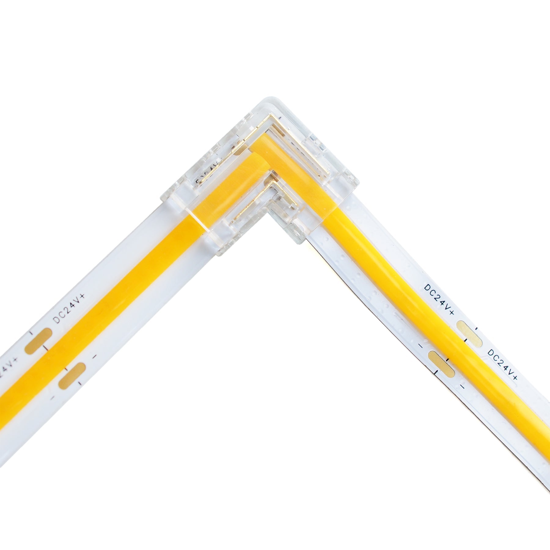  Quick Fit Solderless L Shape Corner Connector For DC LED Strip Lights