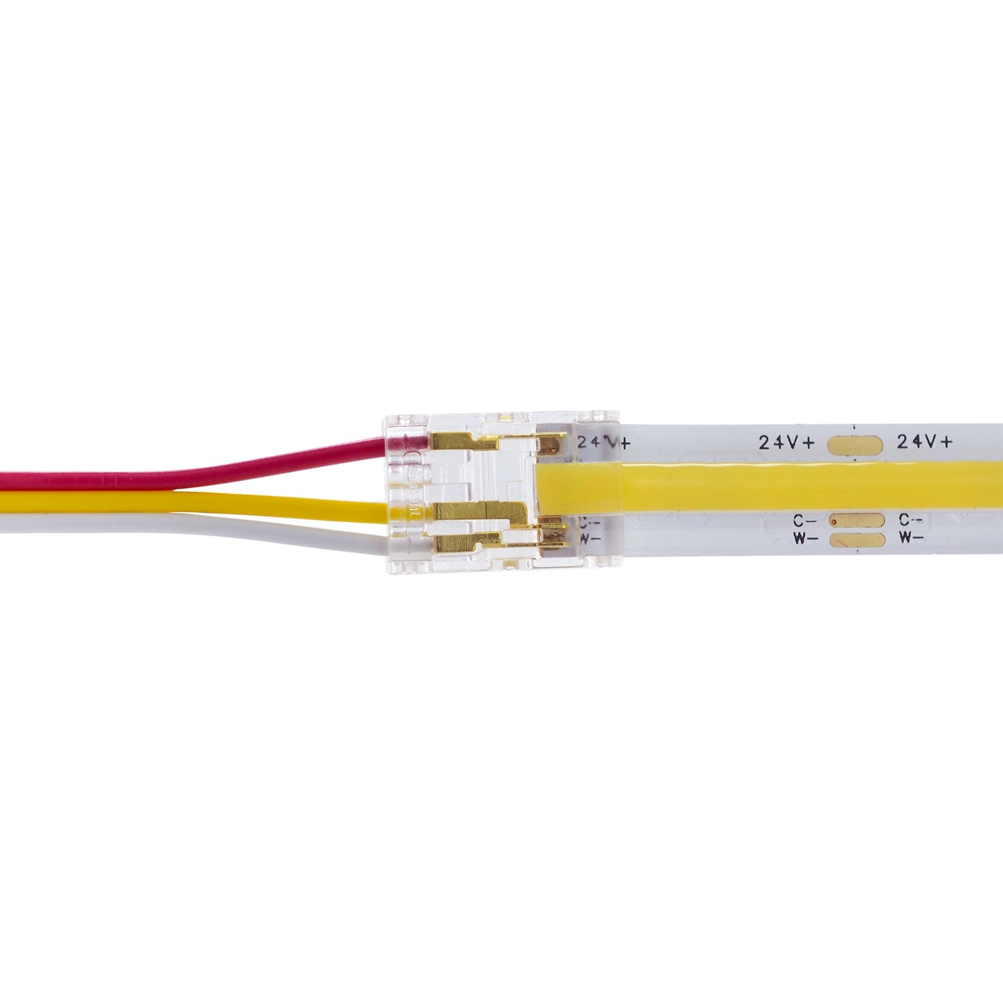  Quick Fit Solderless Strip To Wire Straight Connector For DC LED Strip Lights