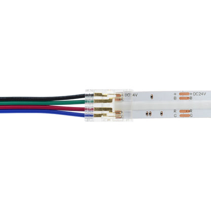  Quick Fit Solderless Strip To Wire Straight Connector For DC LED Strip Lights