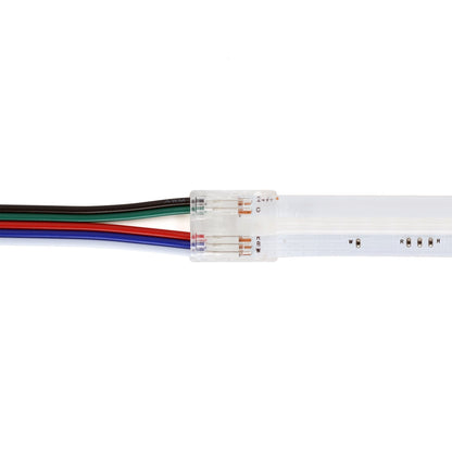  Quick Fit Solderless Strip To Wire Straight Connector For DC LED Strip Lights