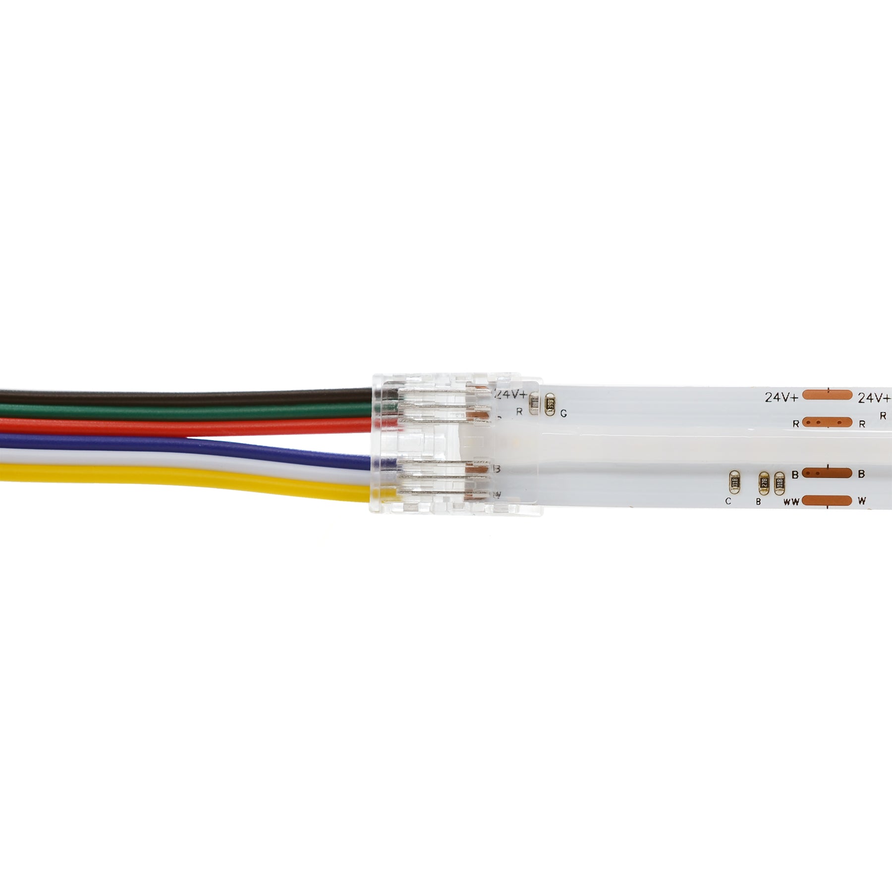  Quick Fit Solderless Strip To Wire Straight Connector For DC LED Strip Lights
