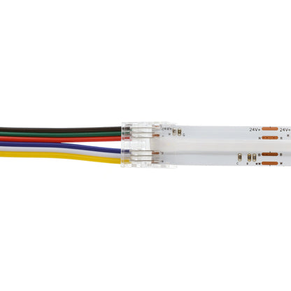  Quick Fit Solderless Strip To Wire Straight Connector For DC LED Strip Lights