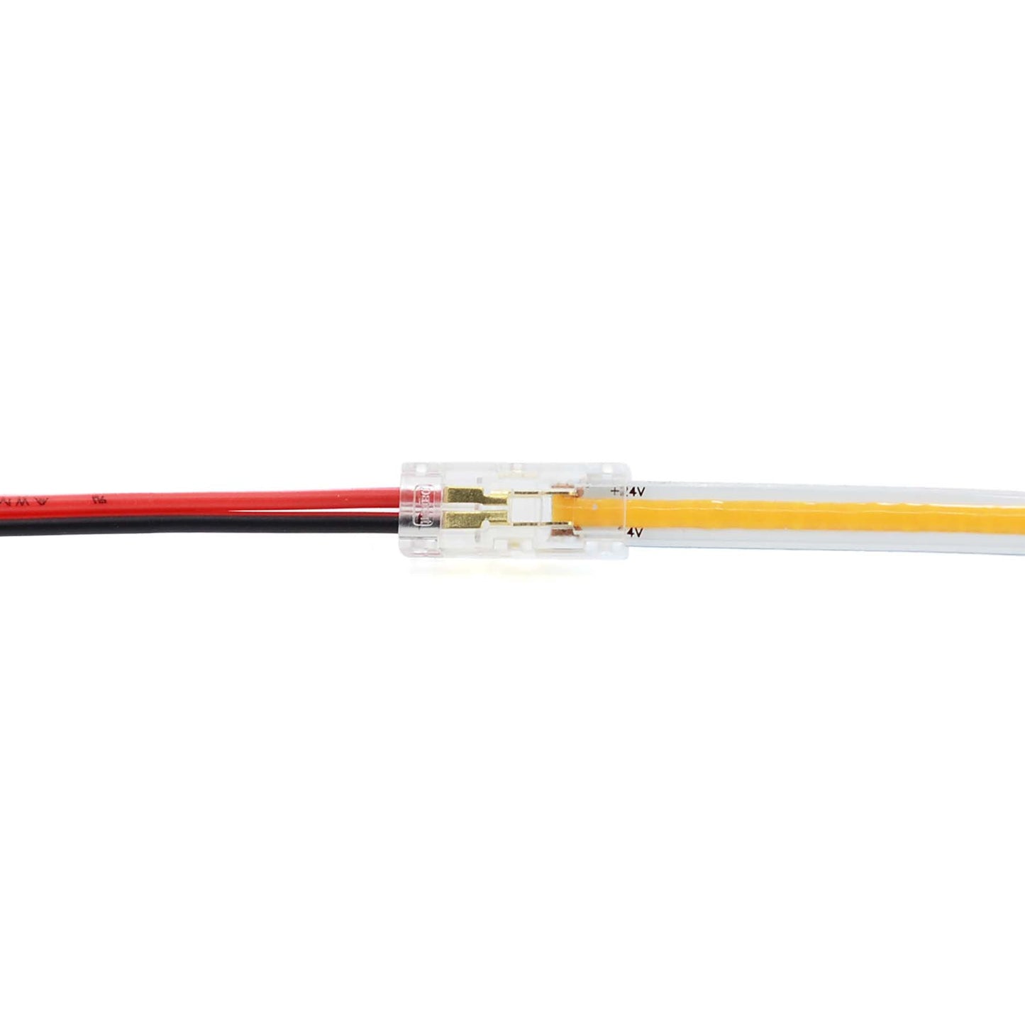  Quick Fit Solderless Strip To Wire Straight Connector For DC LED Strip Lights