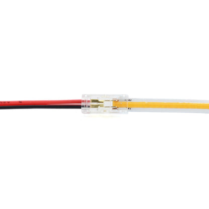  Quick Fit Solderless Strip To Wire Straight Connector For DC LED Strip Lights