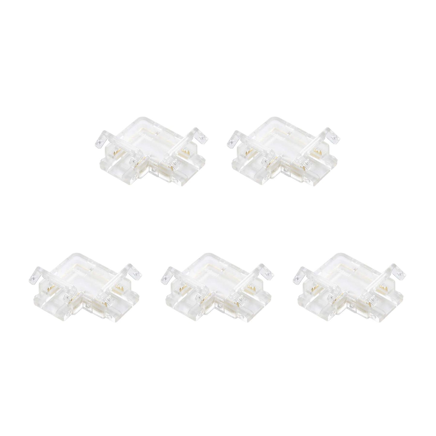  Quick Fit Solderless L Shape Corner Connector For DC LED Strip Lights