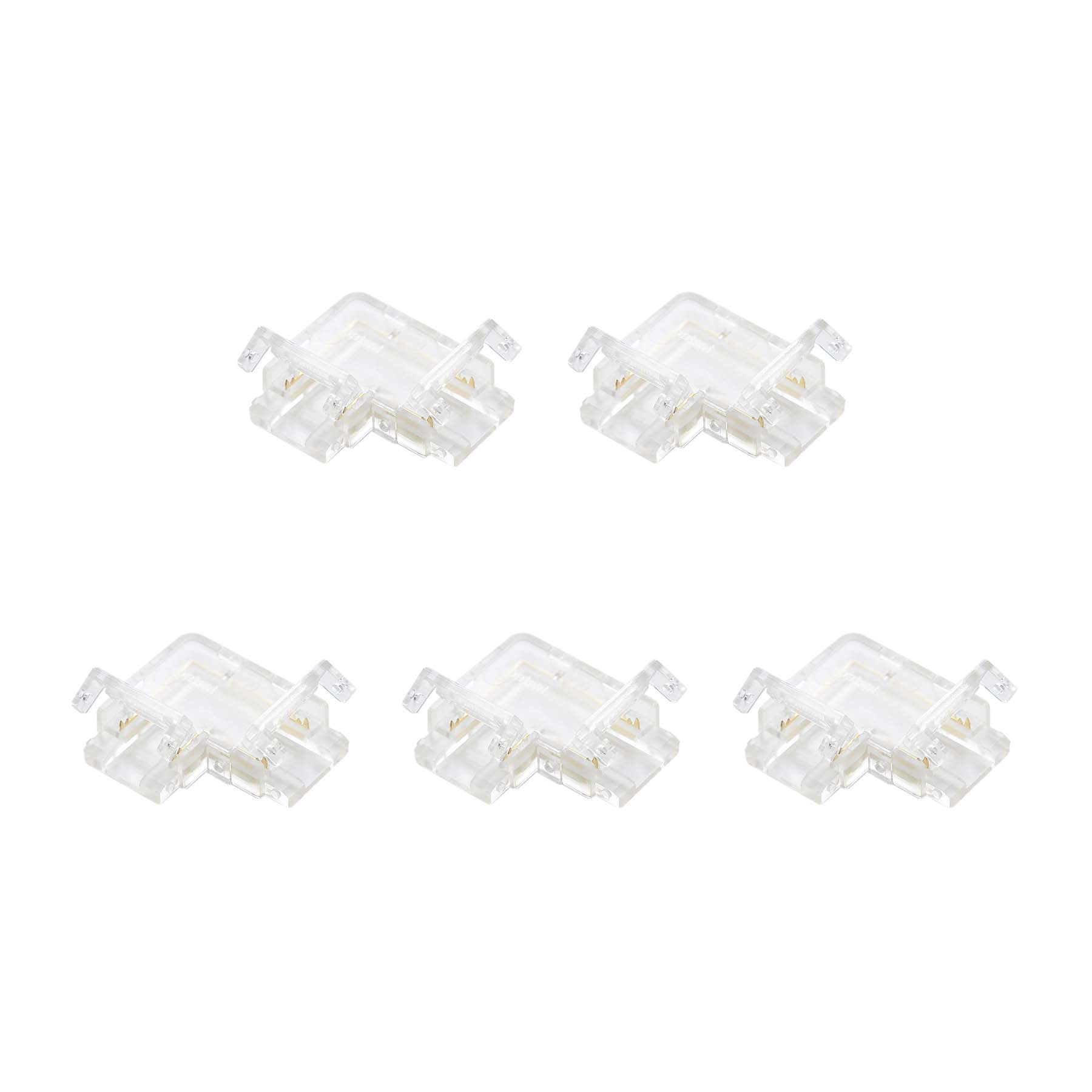 Quick Fit Solderless L Shape Corner Connector For DC LED Strip Lights