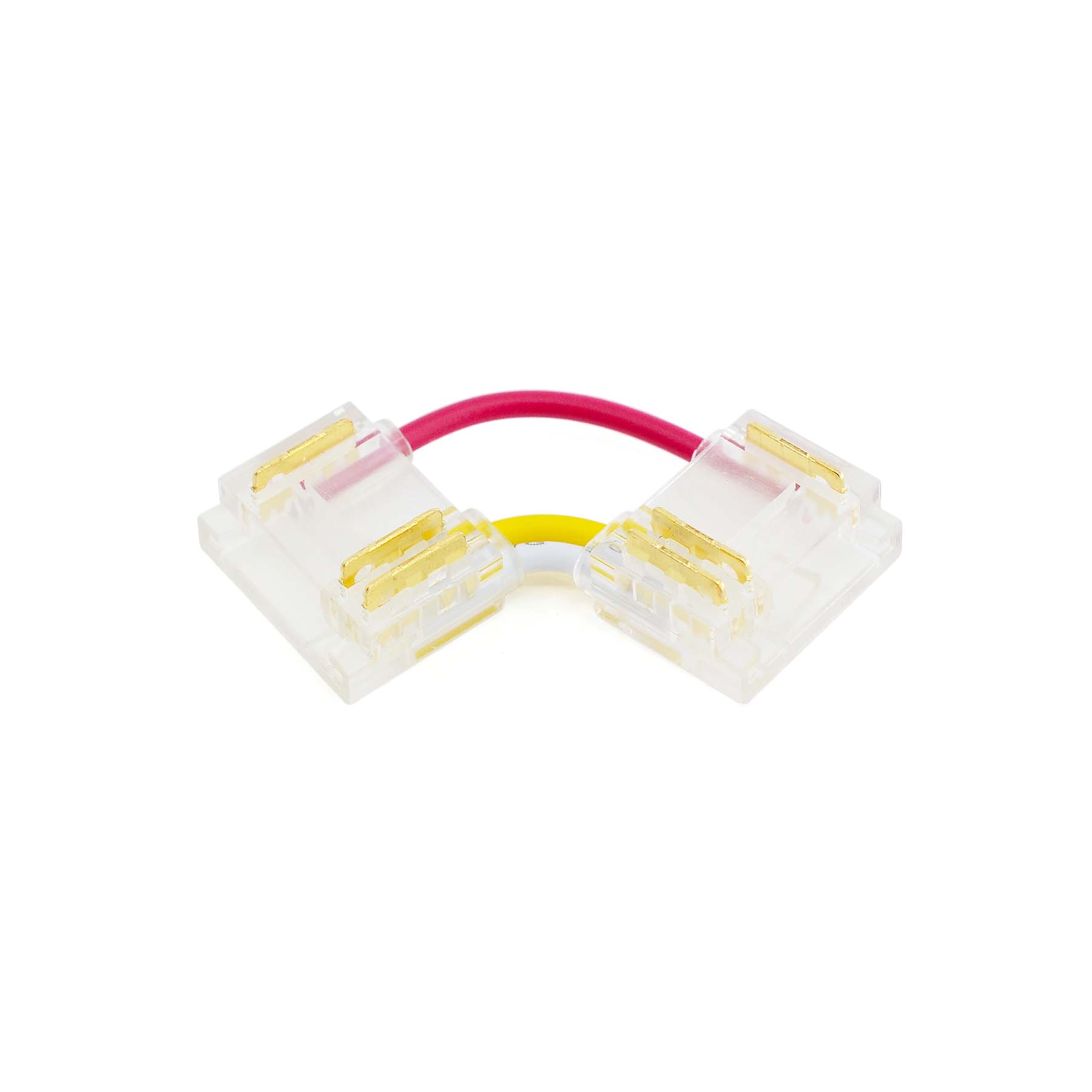  Quick Fit Solderless L Shape Corner Connector For DC LED Strip Lights
