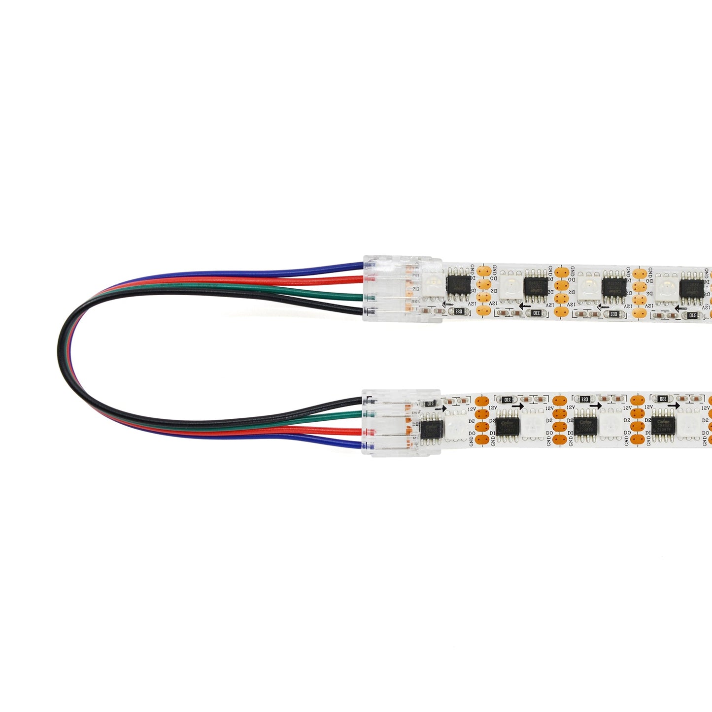  Quick Fit Solderless 2 End Wire Cable For DC LED Strip Lights