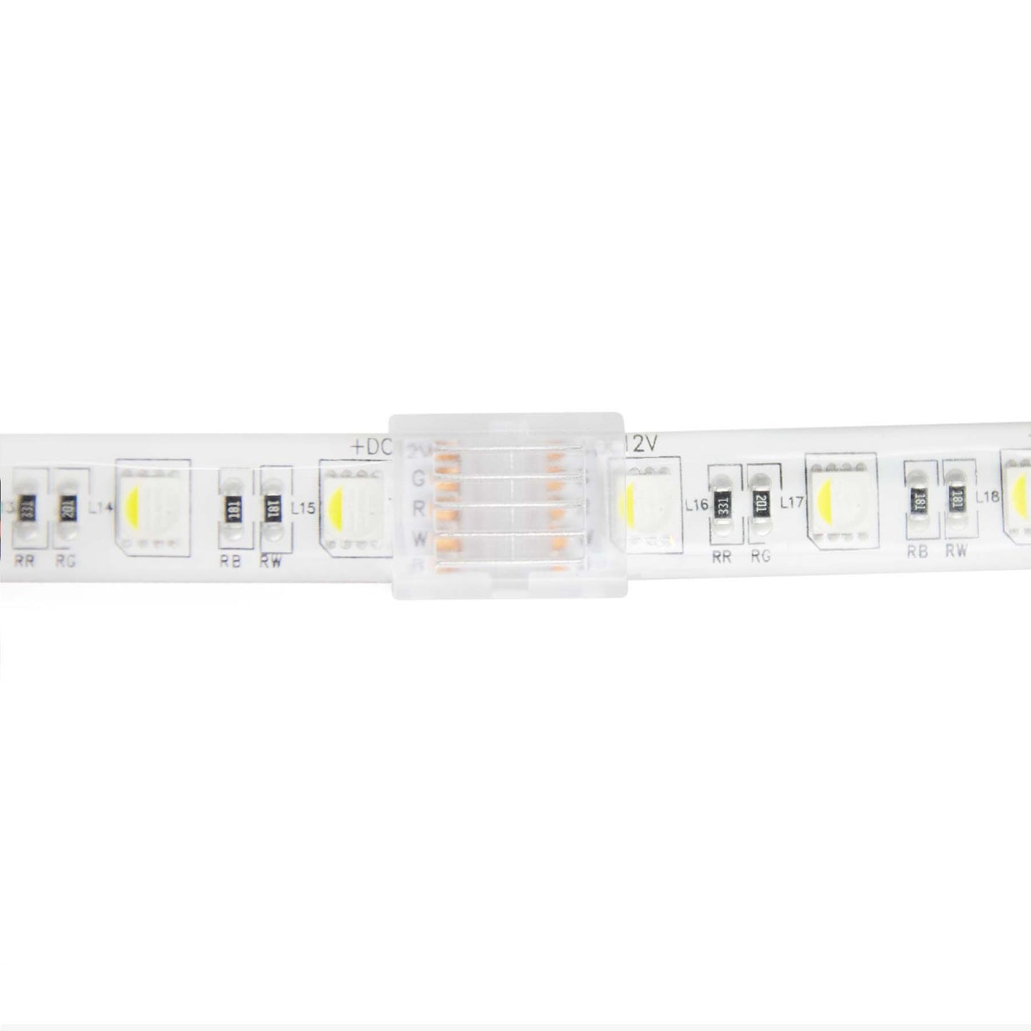  5 Pin Solderless Straight Connector For RGBW/RGBWW LED Strip Lights