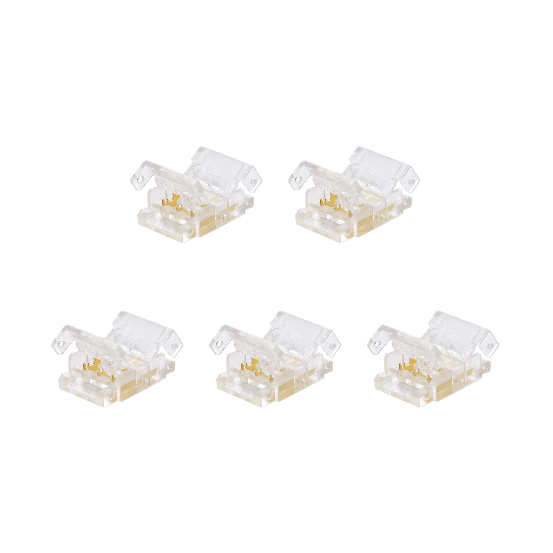  Quick Fit Solderless Strip To Strip Straight Connector For DC LED Strip Lights