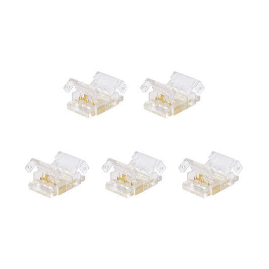  Quick Fit Solderless Strip To Strip Straight Connector For DC LED Strip Lights