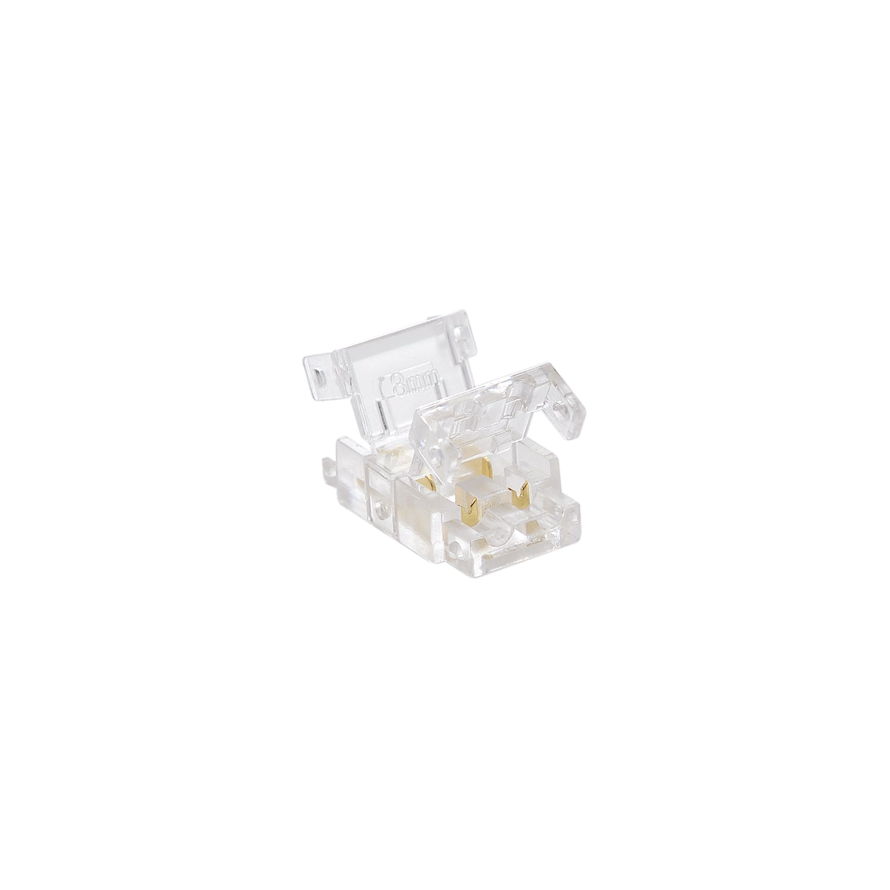  Quick Fit Solderless Strip To Wire Straight Connector For DC LED Strip Lights