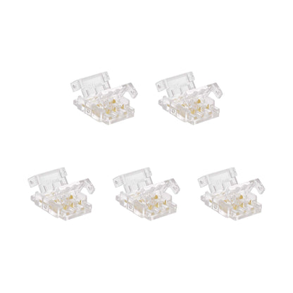 Quick Fit Solderless Strip To Wire Straight Connector For DC LED Strip Lights