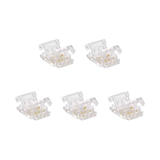  Quick Fit Solderless Strip To Wire Straight Connector For DC LED Strip Lights