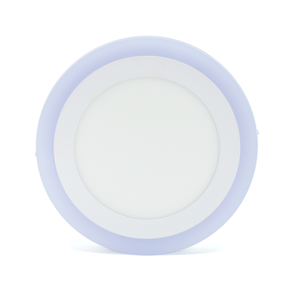  Surface Mounted Round Blue Edge Lit LED Panel Light