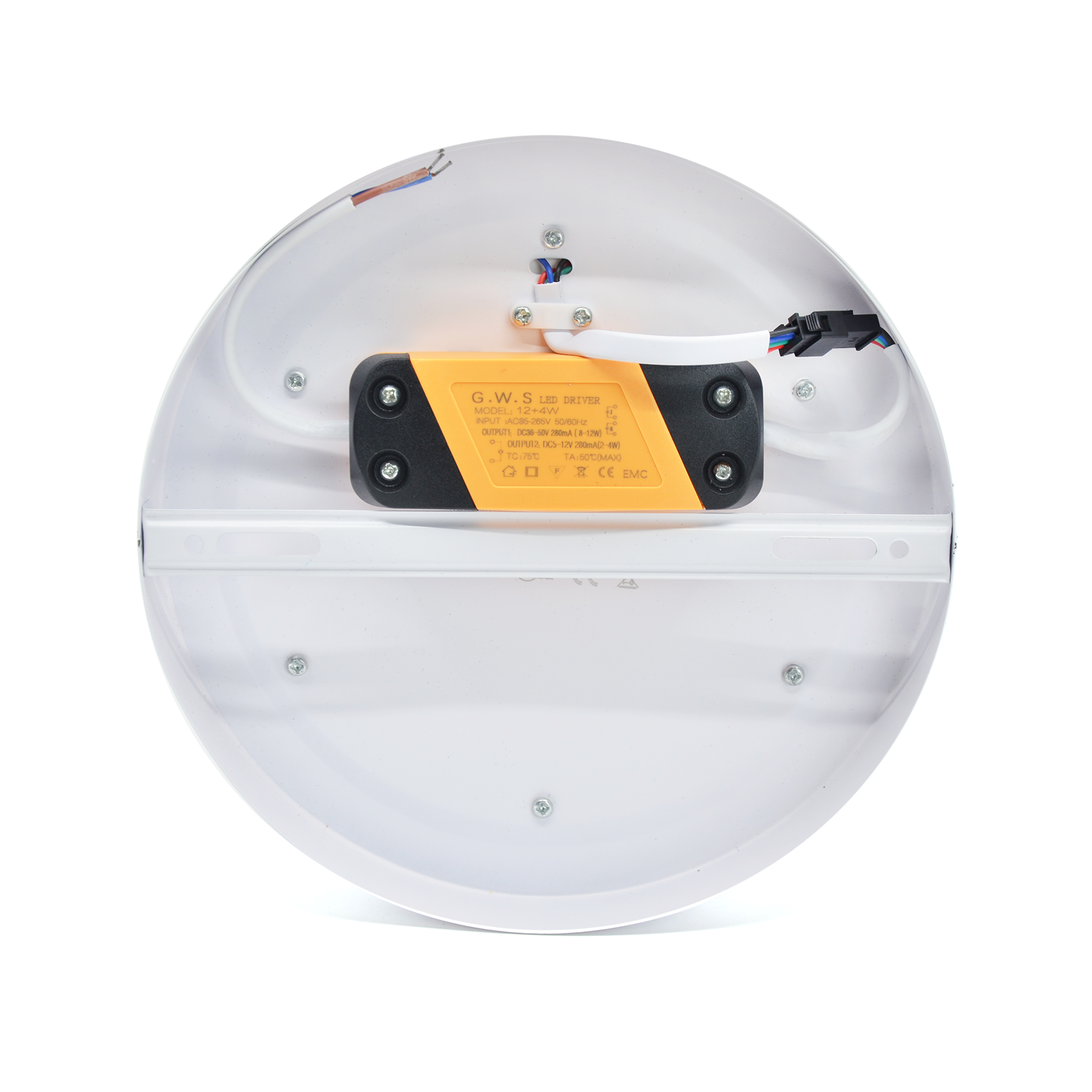  Surface Mounted Round Blue Edge Lit LED Panel Light