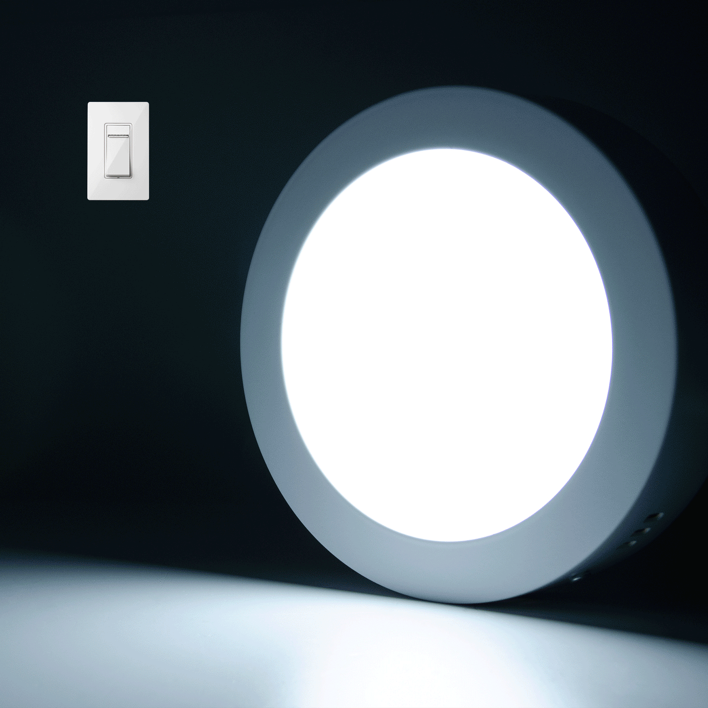  Surface Mounted Round LED Panel Light Triple Cycles