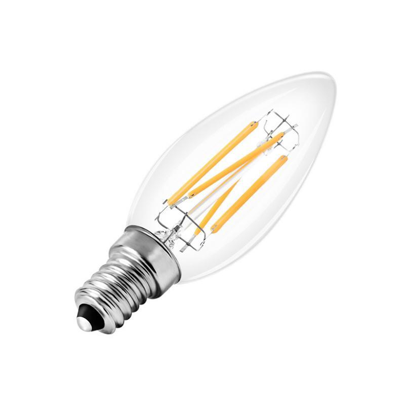  C35 Vintage Style Dimmable E14 4W LED Filament Candle Light Bulb
